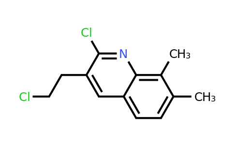 CAS 893724-67-9 | 2-Chloro-3-(2-chloroethyl)-7,8-dimethylquinoline