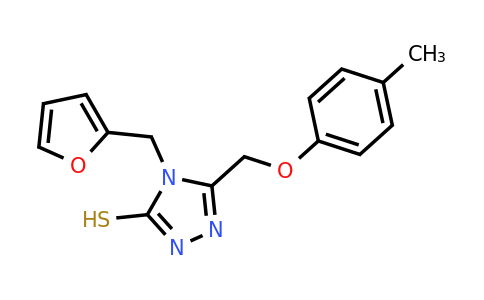 CAS 893725-15-0 | 4-(Furan-2-ylmethyl)-5-((p-tolyloxy)methyl)-4H-1,2,4-triazole-3-thiol