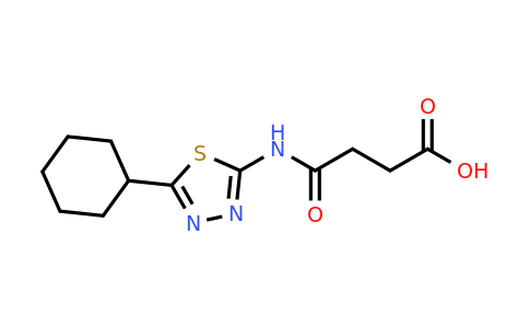 CAS 893725-49-0 | 3-[(5-cyclohexyl-1,3,4-thiadiazol-2-yl)carbamoyl]propanoic acid