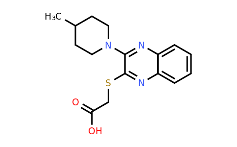 CAS 893725-55-8 | 2-{[3-(4-methylpiperidin-1-yl)quinoxalin-2-yl]sulfanyl}acetic acid