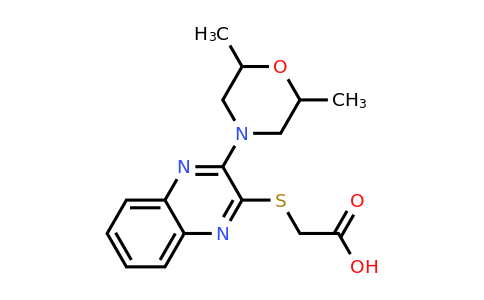 CAS 893725-56-9 | 2-{[3-(2,6-dimethylmorpholin-4-yl)quinoxalin-2-yl]sulfanyl}acetic acid