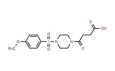 CAS 893725-62-7 | 4-[4-(4-methoxybenzenesulfonyl)piperazin-1-yl]-4-oxobutanoic acid