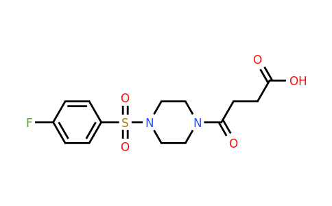 CAS 893725-64-9 | 4-[4-(4-fluorobenzenesulfonyl)piperazin-1-yl]-4-oxobutanoic acid