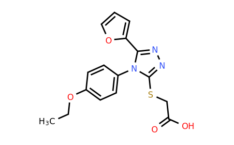 CAS 893725-73-0 | 2-{[4-(4-ethoxyphenyl)-5-(furan-2-yl)-4H-1,2,4-triazol-3-yl]sulfanyl}acetic acid