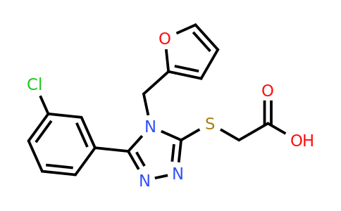 CAS 893725-74-1 | 2-{[5-(3-chlorophenyl)-4-[(furan-2-yl)methyl]-4H-1,2,4-triazol-3-yl]sulfanyl}acetic acid