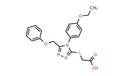 CAS 893725-77-4 | 2-{[4-(4-ethoxyphenyl)-5-(phenoxymethyl)-4H-1,2,4-triazol-3-yl]sulfanyl}acetic acid