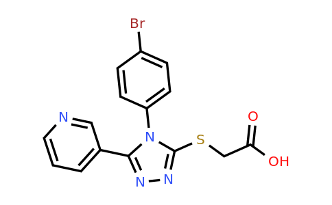CAS 893725-79-6 | 2-{[4-(4-bromophenyl)-5-(pyridin-3-yl)-4H-1,2,4-triazol-3-yl]sulfanyl}acetic acid