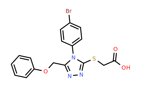 CAS 893725-81-0 | 2-{[4-(4-bromophenyl)-5-(phenoxymethyl)-4H-1,2,4-triazol-3-yl]sulfanyl}acetic acid