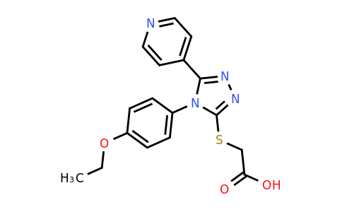 CAS 893725-83-2 | 2-{[4-(4-ethoxyphenyl)-5-(pyridin-4-yl)-4H-1,2,4-triazol-3-yl]sulfanyl}acetic acid