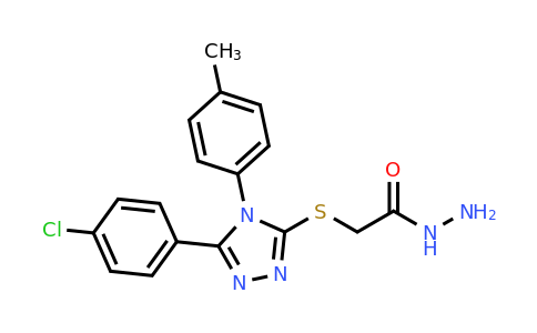 CAS 893726-11-9 | 2-{[5-(4-chlorophenyl)-4-(4-methylphenyl)-4H-1,2,4-triazol-3-yl]sulfanyl}acetohydrazide