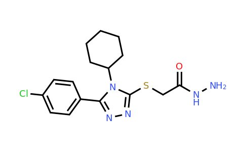 CAS 893726-16-4 | 2-{[5-(4-chlorophenyl)-4-cyclohexyl-4H-1,2,4-triazol-3-yl]sulfanyl}acetohydrazide