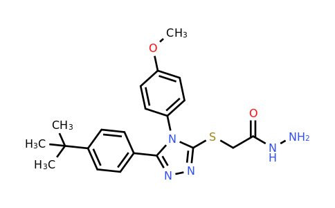 CAS 893726-65-3 | 2-{[5-(4-tert-butylphenyl)-4-(4-methoxyphenyl)-4H-1,2,4-triazol-3-yl]sulfanyl}acetohydrazide