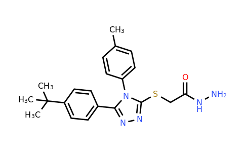 CAS 893726-67-5 | 2-{[5-(4-tert-butylphenyl)-4-(4-methylphenyl)-4H-1,2,4-triazol-3-yl]sulfanyl}acetohydrazide