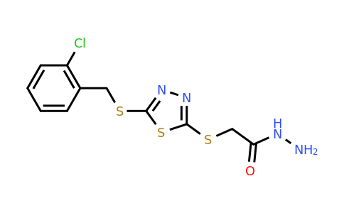 CAS 893726-70-0 | 2-[(5-{[(2-chlorophenyl)methyl]sulfanyl}-1,3,4-thiadiazol-2-yl)sulfanyl]acetohydrazide