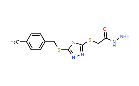 CAS 893726-76-6 | 2-[(5-{[(4-methylphenyl)methyl]sulfanyl}-1,3,4-thiadiazol-2-yl)sulfanyl]acetohydrazide