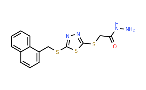 CAS 893726-79-9 | 2-[(5-{[(naphthalen-1-yl)methyl]sulfanyl}-1,3,4-thiadiazol-2-yl)sulfanyl]acetohydrazide