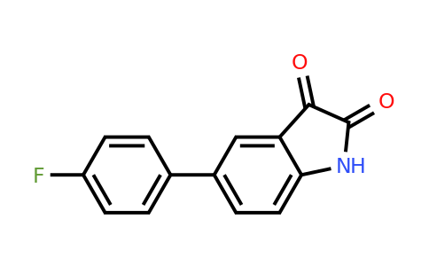 CAS 893736-06-6 | 5-(4-Fluorophenyl)indoline-2,3-dione