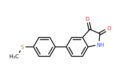 CAS 893736-20-4 | 5-(4-(Methylthio)phenyl)indoline-2,3-dione