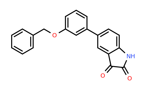 CAS 893737-52-5 | 5-(3-(Benzyloxy)phenyl)indoline-2,3-dione