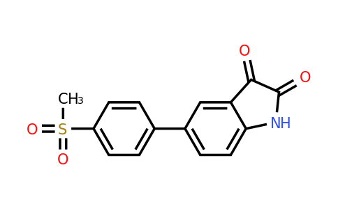 CAS 893737-62-7 | 5-(4-(Methylsulfonyl)phenyl)indoline-2,3-dione