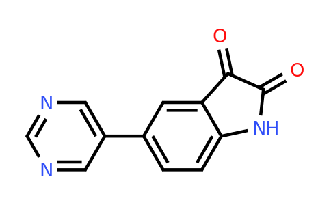 CAS 893737-66-1 | 5-(Pyrimidin-5-yl)indoline-2,3-dione