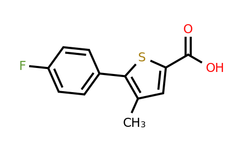 CAS 893742-20-6 | 5-(4-Fluorophenyl)-4-methylthiophene-2-carboxylic acid