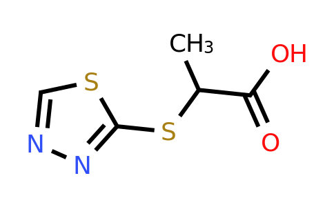 CAS 893745-58-9 | 2-(1,3,4-Thiadiazol-2-ylsulfanyl)propanoic acid
