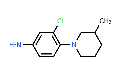 CAS 893750-70-4 | 3-Chloro-4-(3-methylpiperidin-1-yl)aniline