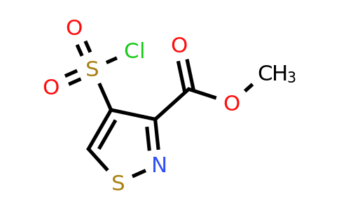 CAS 89502-21-6 | methyl 4-(chlorosulfonyl)-1,2-thiazole-3-carboxylate