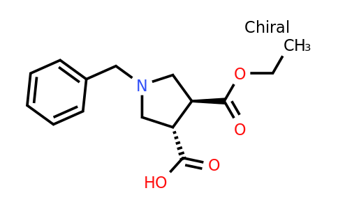 CAS 895243-39-7 | trans-1-benzyl-4-ethoxycarbonyl-pyrrolidine-3-carboxylic acid