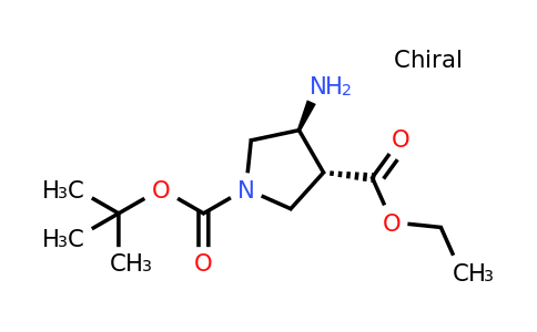 CAS 895243-98-8 | (3R,4S)-1-Tert-butyl 3-ethyl 4-aminopyrrolidine-1,3-dicarboxylate