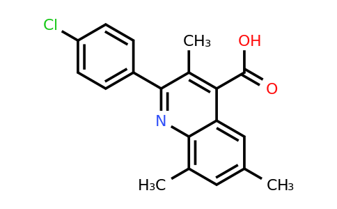 CAS 895923-44-1 | 2-(4-Chlorophenyl)-3,6,8-trimethylquinoline-4-carboxylic acid