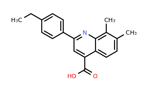 CAS 895931-64-3 | 2-(4-Ethylphenyl)-7,8-dimethylquinoline-4-carboxylic acid