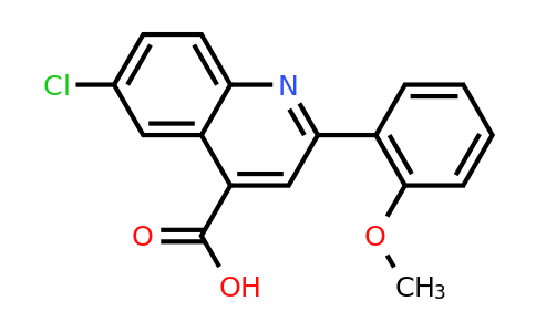 CAS 895964-96-2 | 6-Chloro-2-(2-methoxyphenyl)quinoline-4-carboxylic acid