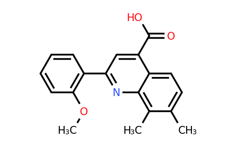 CAS 895966-42-4 | 2-(2-Methoxyphenyl)-7,8-dimethylquinoline-4-carboxylic acid