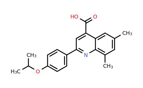 2-(4-Isopropoxyphenyl)-6,8-dimethylquinoline-4-carboxylic acid
