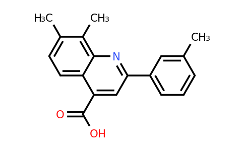 CAS 895966-63-9 | 7,8-Dimethyl-2-(m-tolyl)quinoline-4-carboxylic acid