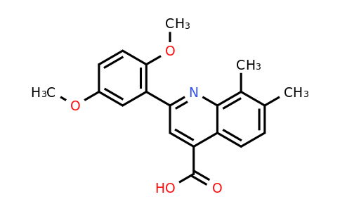 CAS 895966-70-8 | 2-(2,5-Dimethoxyphenyl)-7,8-dimethylquinoline-4-carboxylic acid