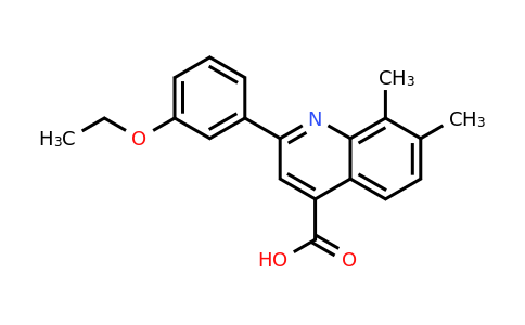 CAS 895967-47-2 | 2-(3-Ethoxyphenyl)-7,8-dimethylquinoline-4-carboxylic acid