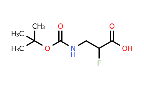CAS 897384-58-6 | 3-{[(tert-butoxy)carbonyl]amino}-2-fluoropropanoic acid