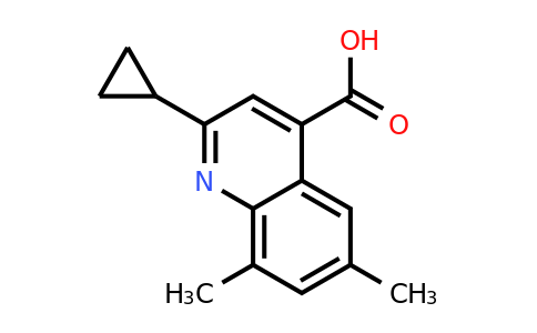 CAS 897554-25-5 | 2-cyclopropyl-6,8-dimethylquinoline-4-carboxylic acid
