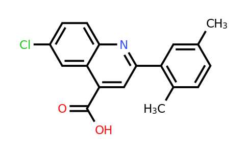 CAS 897559-93-2 | 6-Chloro-2-(2,5-dimethylphenyl)quinoline-4-carboxylic acid