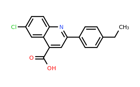 CAS 897559-96-5 | 6-Chloro-2-(4-ethylphenyl)quinoline-4-carboxylic acid