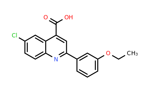 CAS 897560-16-6 | 6-Chloro-2-(3-ethoxyphenyl)quinoline-4-carboxylic acid
