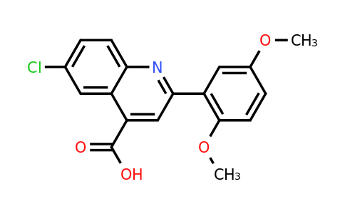 CAS 897560-34-8 | 6-Chloro-2-(2,5-dimethoxyphenyl)quinoline-4-carboxylic acid