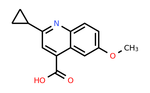 CAS 897565-71-8 | 2-cyclopropyl-6-methoxyquinoline-4-carboxylic acid