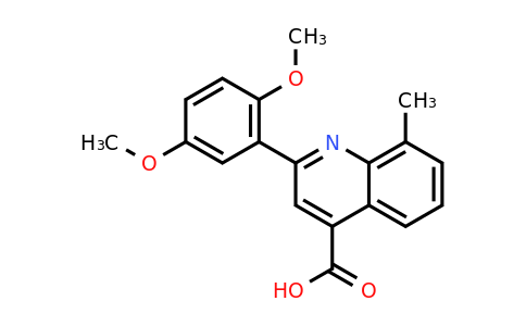 CAS 897566-27-7 | 2-(2,5-Dimethoxyphenyl)-8-methylquinoline-4-carboxylic acid