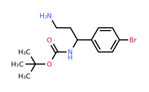 CAS 898404-74-5 | [3-Amino-1-(4-bromo-phenyl)-propyl]-carbamic acid tert-butyl ester