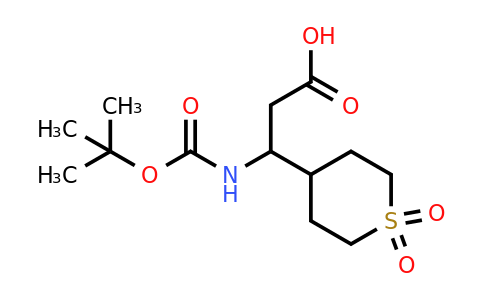 CAS 898405-03-3 | 3-[(Tert-butoxycarbonyl)amino]-3-(1,1-dioxidotetrahydro-2H-thiopyran-4-YL)propanoic acid
