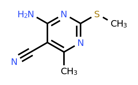 CAS 89853-27-0 | 4-Amino-6-methyl-2-(methylthio)pyrimidine-5-carbonitrile